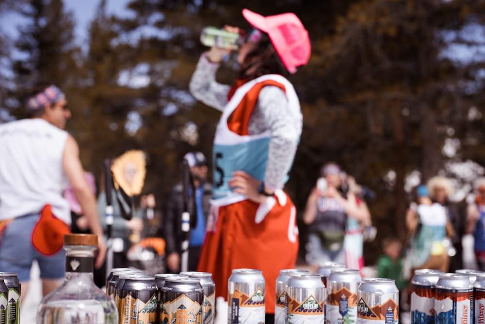 Beer Chugging Crested Butte Colorado Nordic Ski