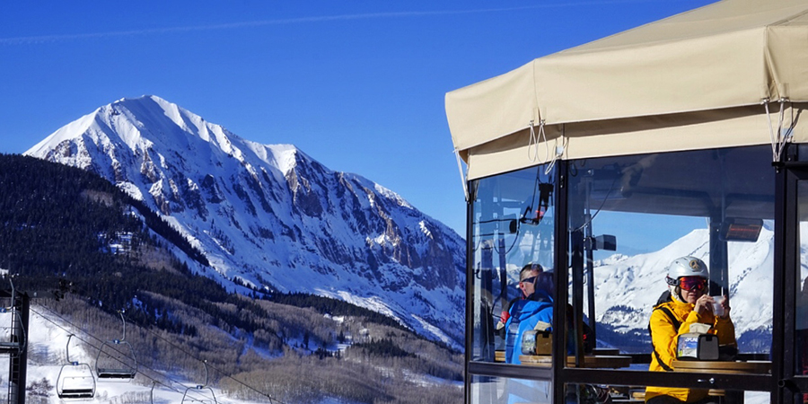 Umbrella Bar View Crested Butte Mountain Resort Colorado